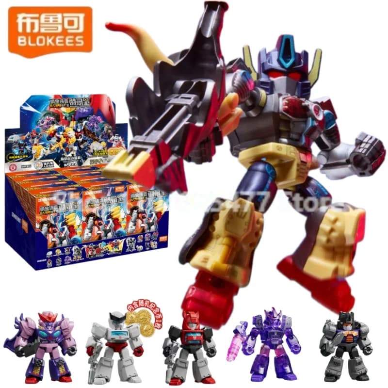 Blokees Original Transformers Defender Versione 07 - Power of The Beast Blind Box Action Figure Giocattolo da Collezione Regalo per Ragazzi