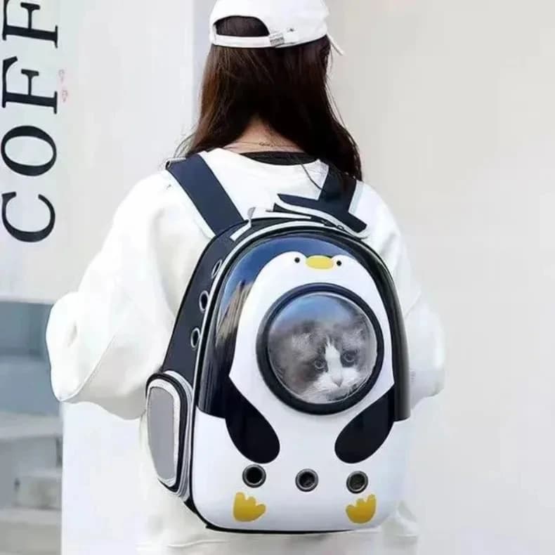 Zaino Trasportino Grande per Cani e Gatti, Design a Capsula Spaziale Trasparente, Trasportino da Viaggio per Animali Domestici, Zaino a Bolla alla Moda per Animali