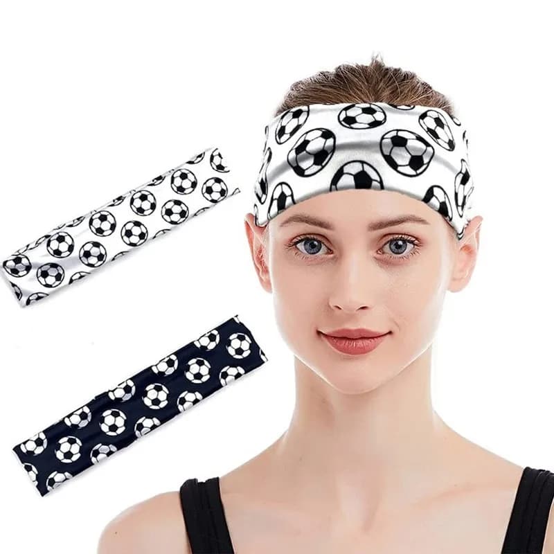 Fascia elastica stampata calcio modello pallavolo sport fascia traspirante accessorio per capelli per Match Running Fitness
