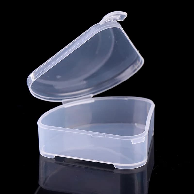 1Pcs Portable Triangle Sponge Transparent Cosmetic Bag Makeup Puff Box Storage Case