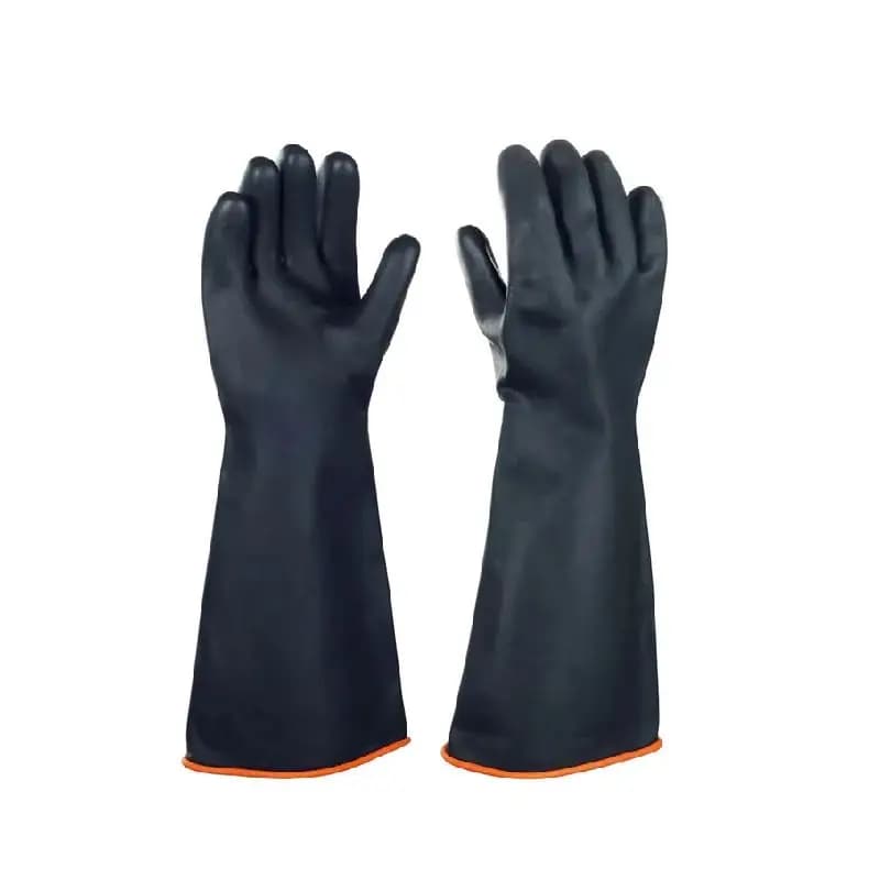 Guanti in gomma resistenti all'usura chimica resistente da 14 "-22" Dita in lattice Guanti da lavoro per l'industria in lattice resistente agli oli acidi in gomma