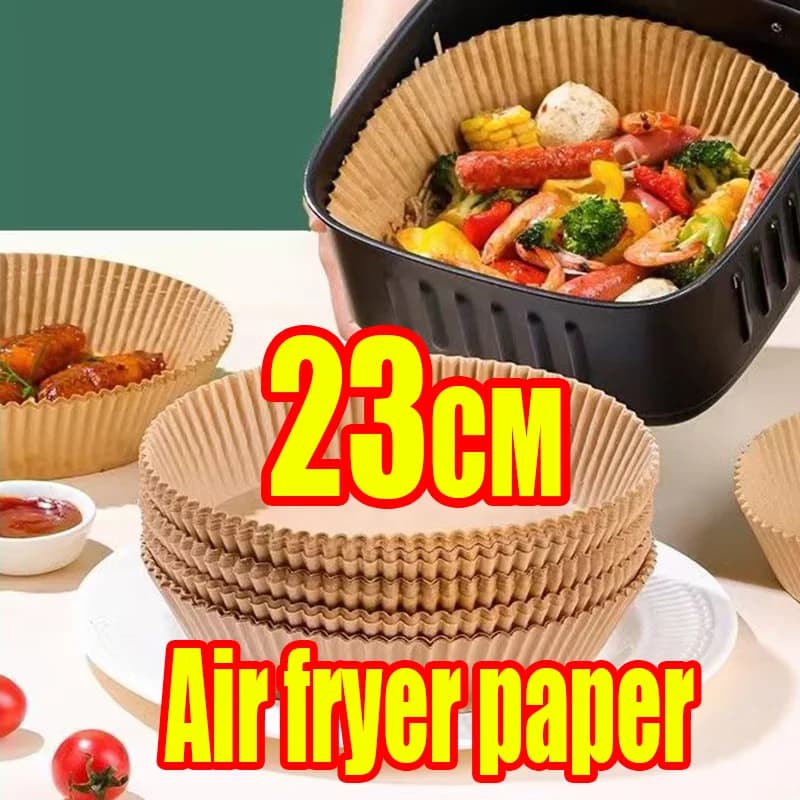 Non-stick disposable baking paper sheets for air fryer, aerogrill accessories and oven