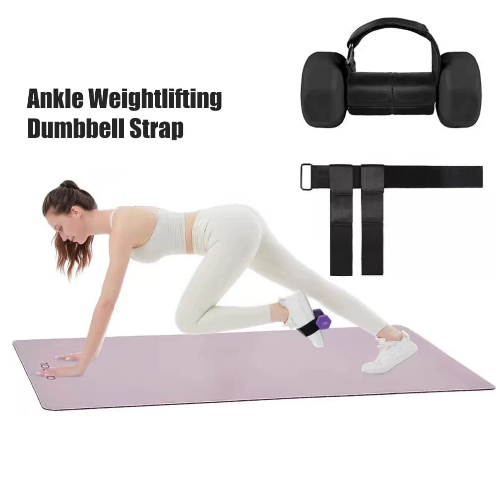 Accessori per piedi con manubri antiscivolo, 1 paio di cinturini alla caviglia regolabili per sollevamento pesi, allenamento per le gambe e allenamenti in palestra a casa per uomini e donne