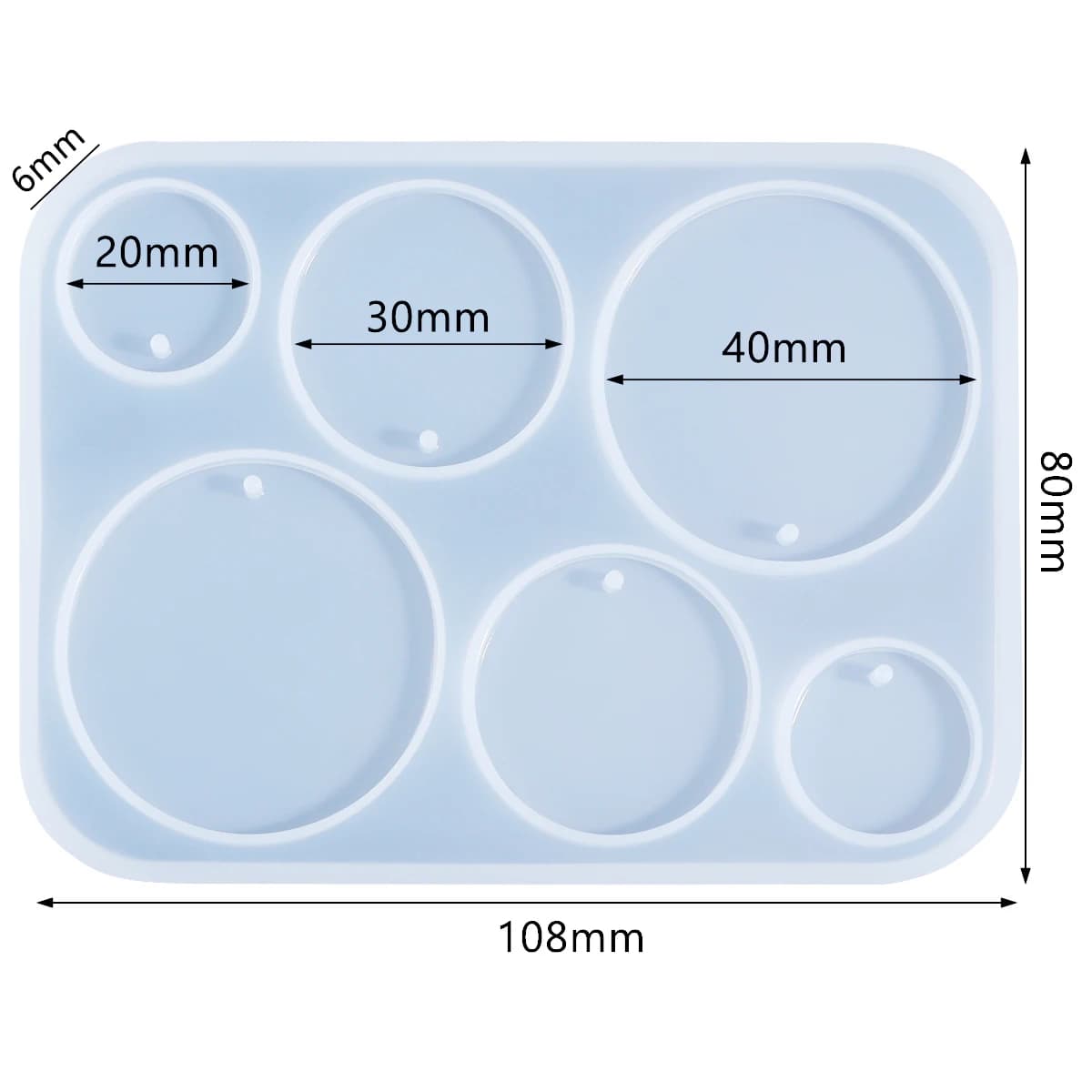 1pc Geometric Earring Pendant Silicone Mold Epoxy Resin Mould For DIY Ornaments Necklace Charms Jewelry Making Tools Accessories