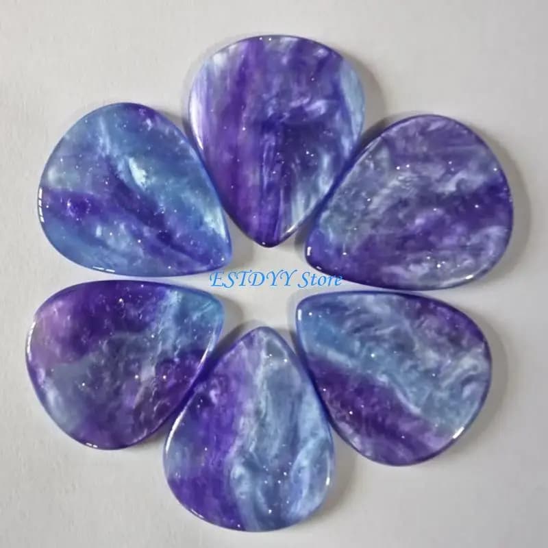 G6DE 5 Pezzi Plettri per Chitarra Spessore Plettri Impugnatura ergonomica Accessori per Chitarra Scatola Immagazzinaggio in