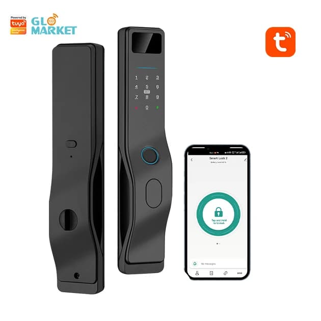Serratura Intelligente 5050 per Porta Automatica di Sicurezza Domestica, Serratura Digitale Elettronica Smart Tuya con Telecamera
