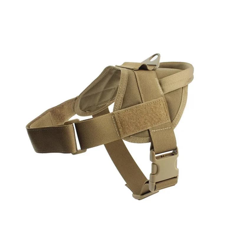New Nylon Dog Harnesses Comfortable Breathable Firm Reflective Police Dog Combat Type Chest Strap Vest for Big Dogs Pet Supplies