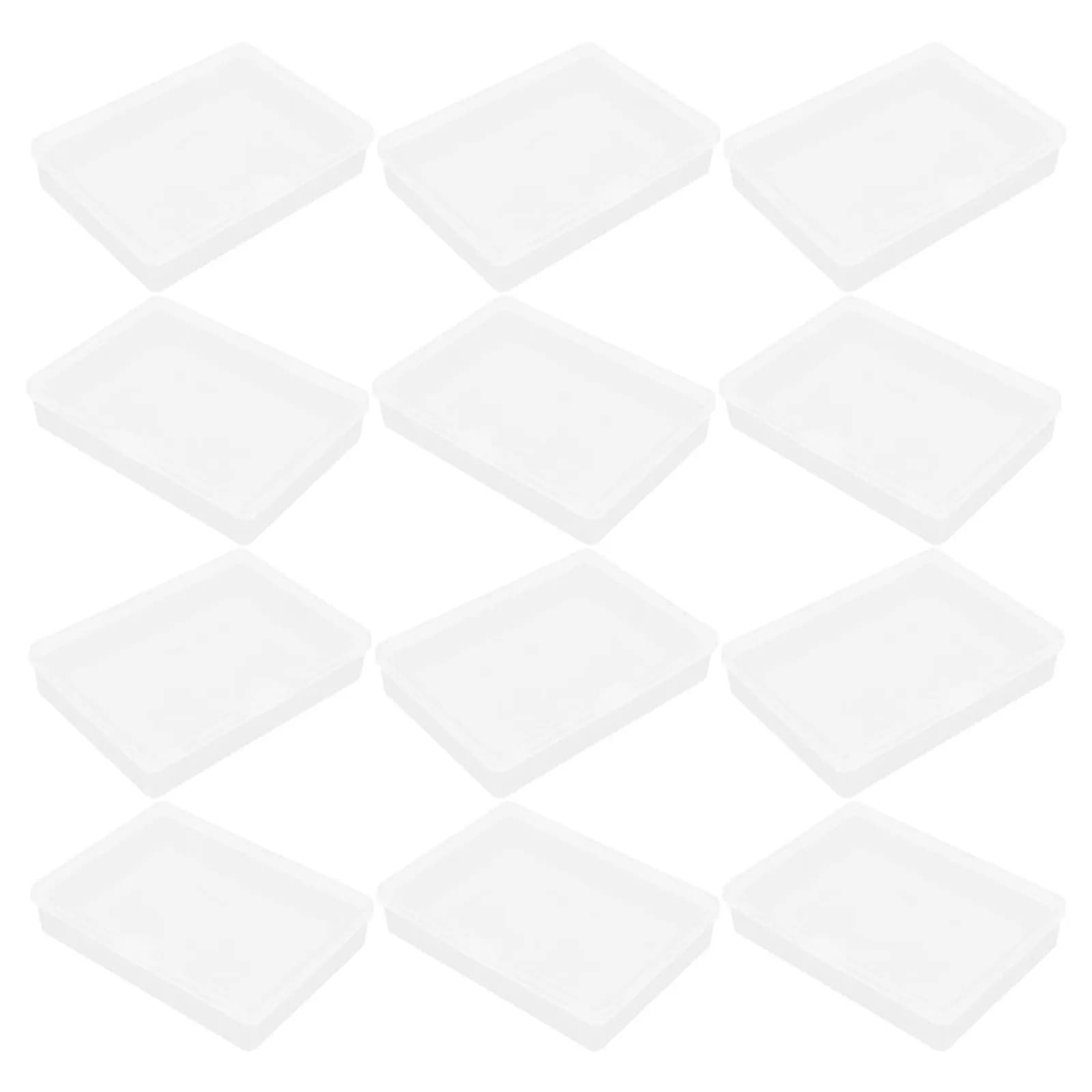 18 Pezzi Scatole Trasparenti in Plastica per Carte da Gioco, Contenitori Compatti per Mazzi di Carte, Organizzatori per Feste e Giochi