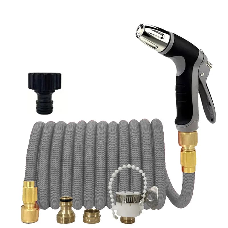 Tubo da Giardino Magico 25-125FT ad Alta Pressione con Pistola ad Acqua per Lavaggio Auto, Tubo Flessibile e Set di Ugelli Multifunzione per Irrigazione Giardino