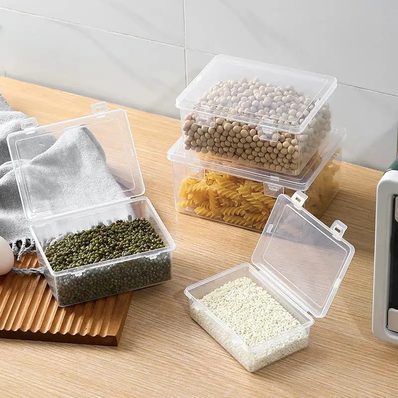 Set di Contenitori Ermetici in Plastica per Alimenti con Coperchi, 5 Pezzi, Senza BPA, Scatole Impilabili per Preparazione Pasti e Snack in Cucina