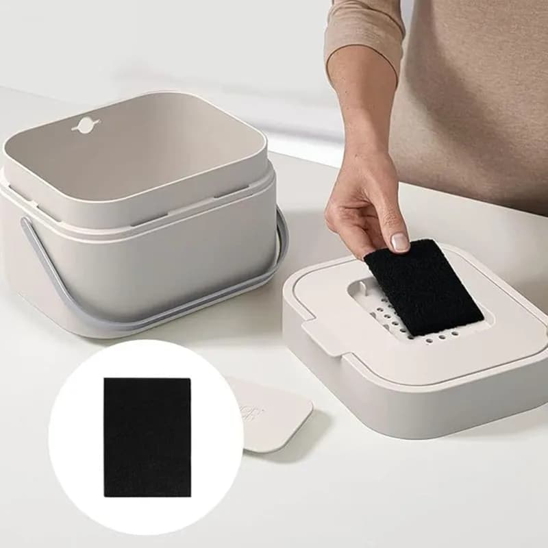 ABUI-Odor-Eliminating Carbon Filter Pad-Activated For Joseph For Kitchen Waste Bins 10Pcs For Compost Bin Compatible