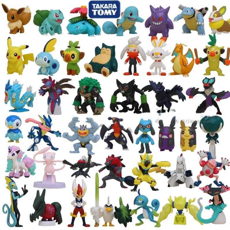 Giappone Originale Takara Tomy Figure Thwackey Grookey Mew Zeraora Venusaur Raboot Drakloak Action Figure Giocattoli per I Bambini