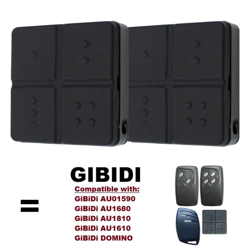 GIBIDI telecomando porta garage per AU01590 AU1600 AU1610 AU1680 AU1810 DOMINO portachiavi 433MHz Rolling Code