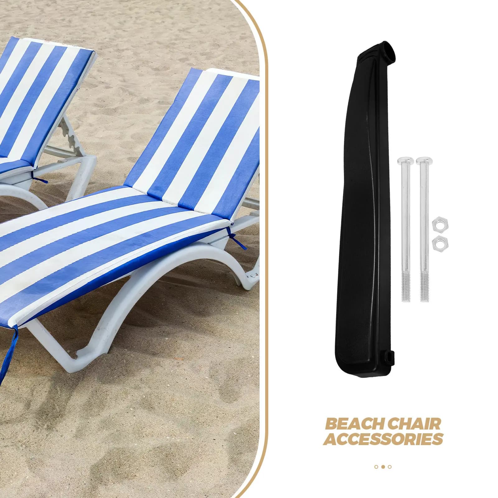 Accessori per sedie da spiaggia: Cuscini di ricambio durevoli per braccioli, morbidi e confortevoli, multiuso, ideali per l'esterno
