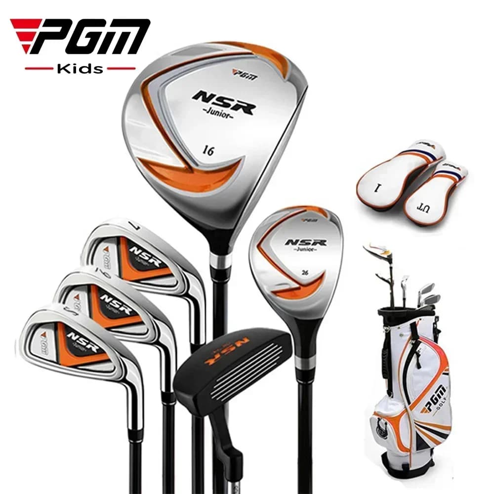 PGM Children's Golf Clubs Set Irons Putter Swing Kids Right Hand With Bag Headcover Golf Accessories