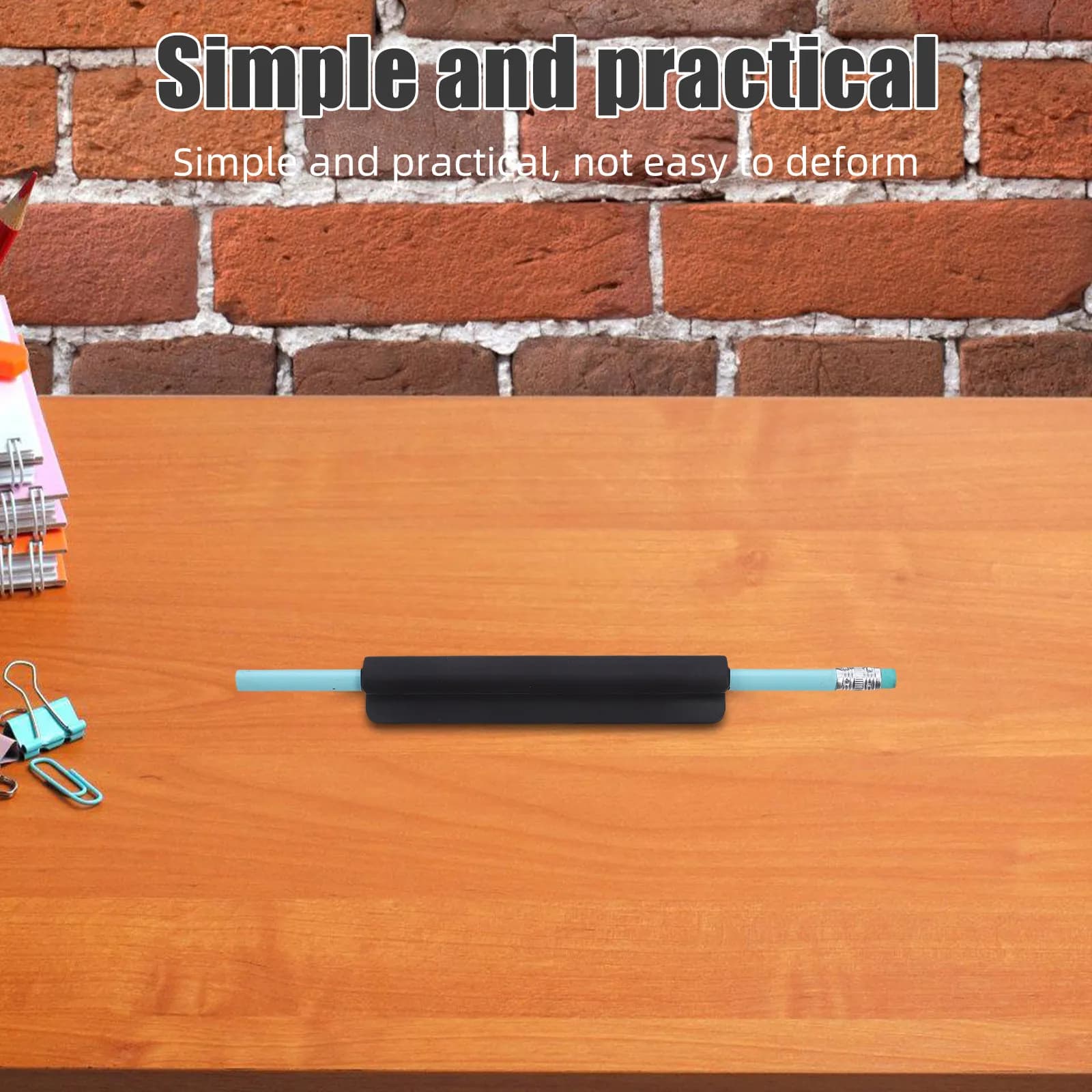 2 Pezzi Portapenne Adesivo in Silicone Flessibile, Clip per Matite, Organizzatore da Scrivania per Penne e Pennarelli, Uso Ufficio e Scuola