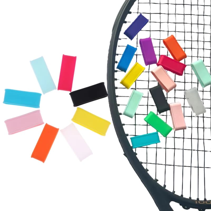 4 pcs grip ring for tennis racket silicone clasp rubber band handle that absorbs sweat accessories fixed stretch tennis accessories