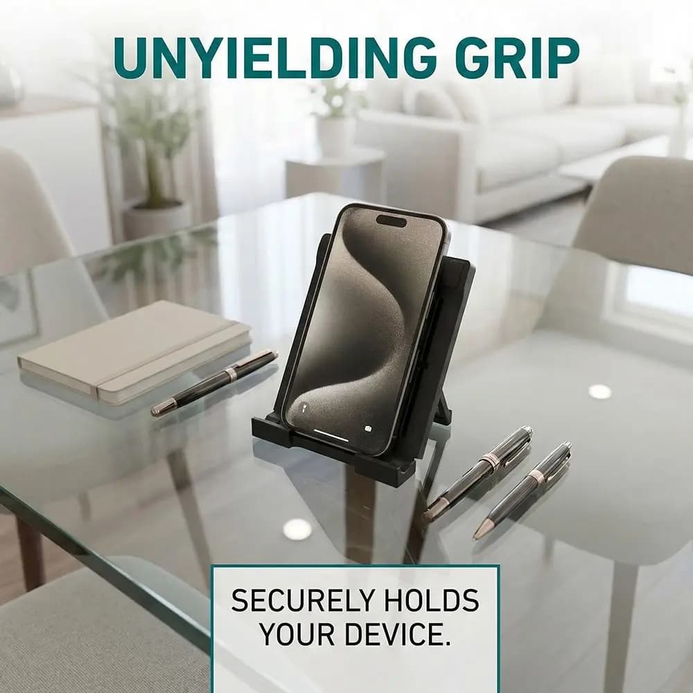 5 Gears Height Tablet Stand Adjustable Black Desktop Bracket Mobile Phone Stand for 7 - 11 Inch Tablet Electronic Reader Phone