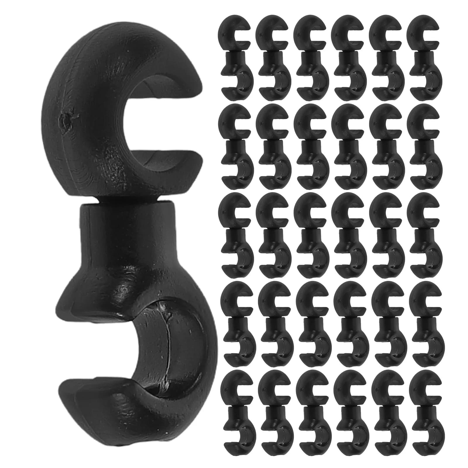 100 Pezzi Clip per Cavi Bici, Guide per Cavi Freno e Cambio, Morsetti di Fissaggio, Gestione Cavi Bicicletta, Morsetti in Plastica per Tubi
