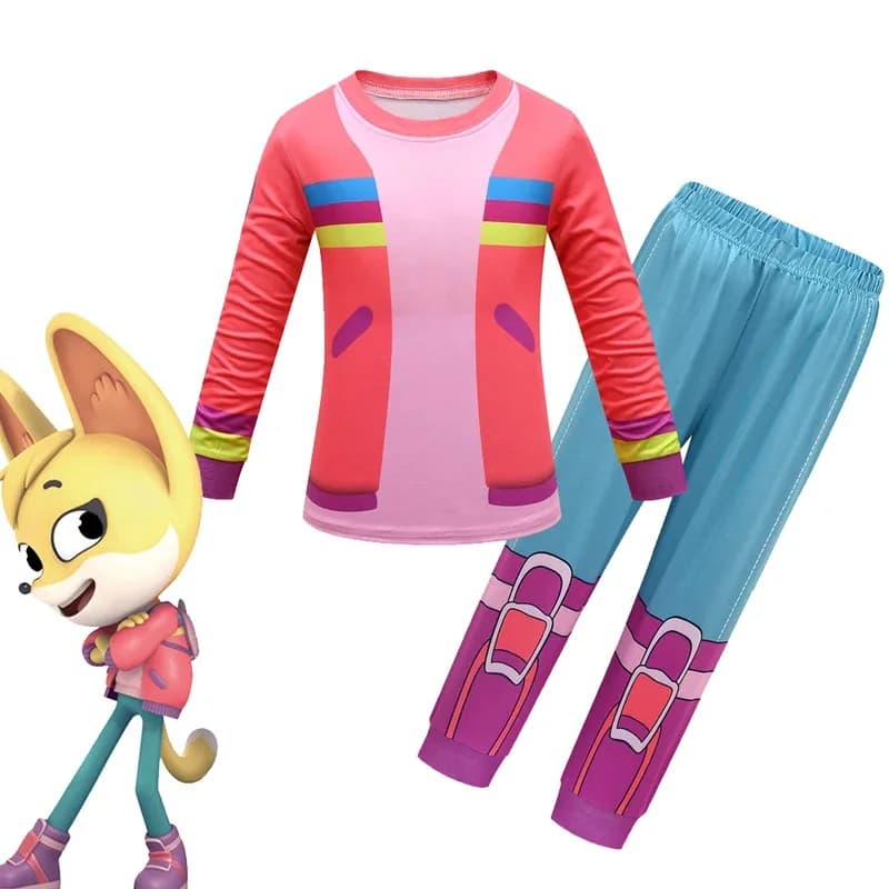 l2025l New Cosplay Children The Creature Cases Costume Cartoon Pigiama Neonate T-shirt Long Sleeved Pants Stylish bag Boys and girls
