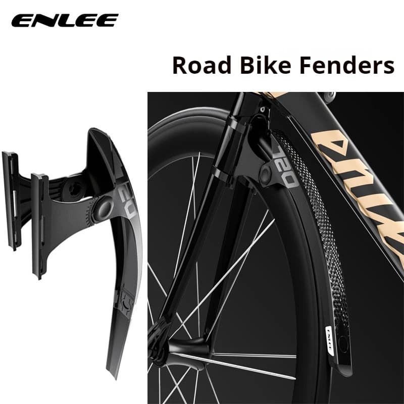 ENLEE Parafanghi per biciclette Parafanghi per ruote anteriori/posteriori Parafango MTB Mountain Bike Ciclismo su strada Accessori per attrezzi fissi