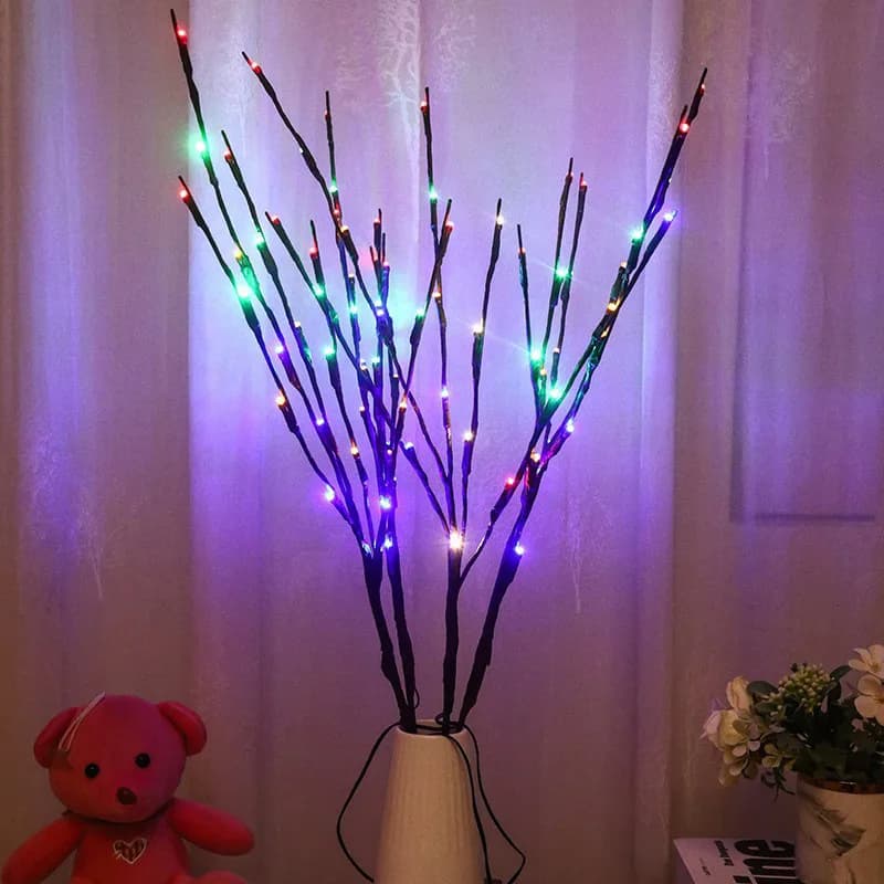 1/2 pezzi, 20 luci di ramo A LED-decorazione per interni perfetta per matrimoni, crea una magica atmosfera di luce delle fate