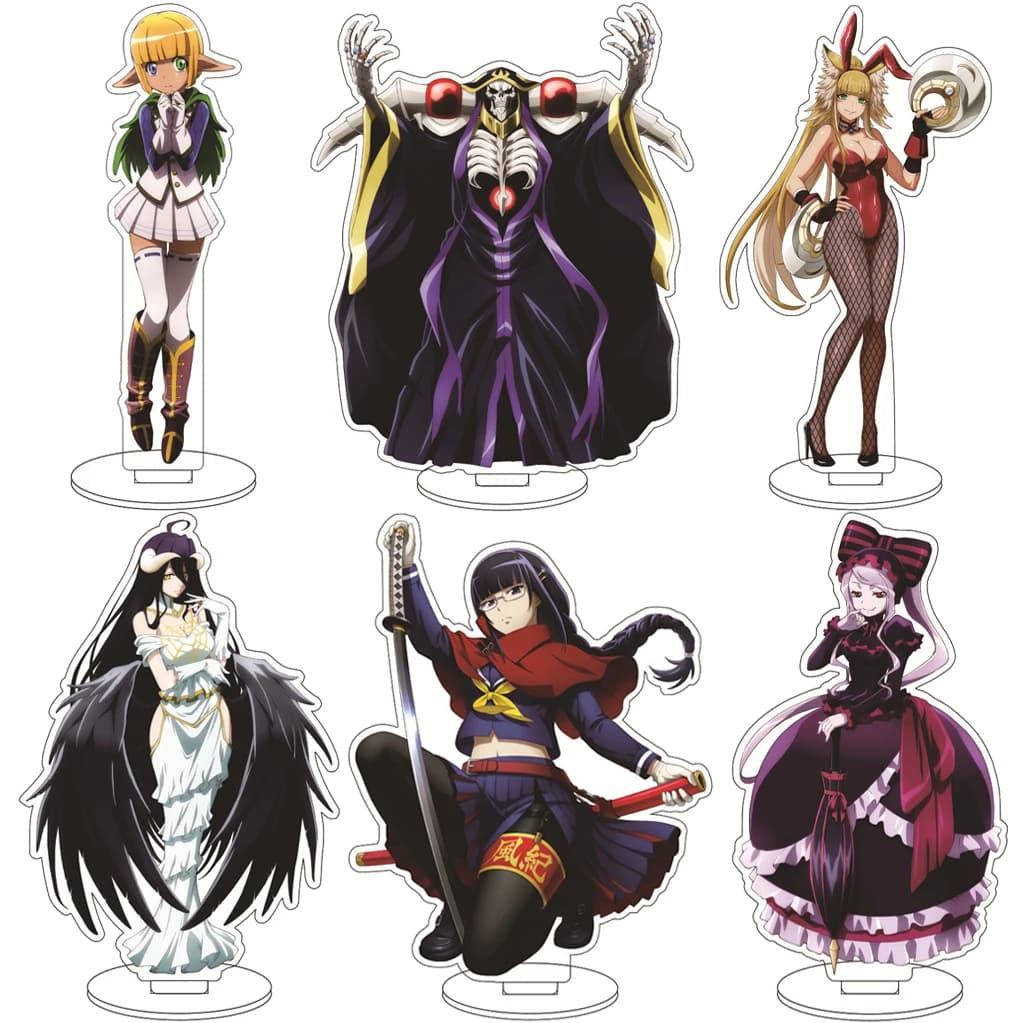Statuetta in Acrilico Anime OVERLORD da 16CM, Personaggi Albedo, Demiurge, Ainz Ooal Gown, Naberius, Gamma, Shalltear, Bloodfallen, Regalo e Ornamento