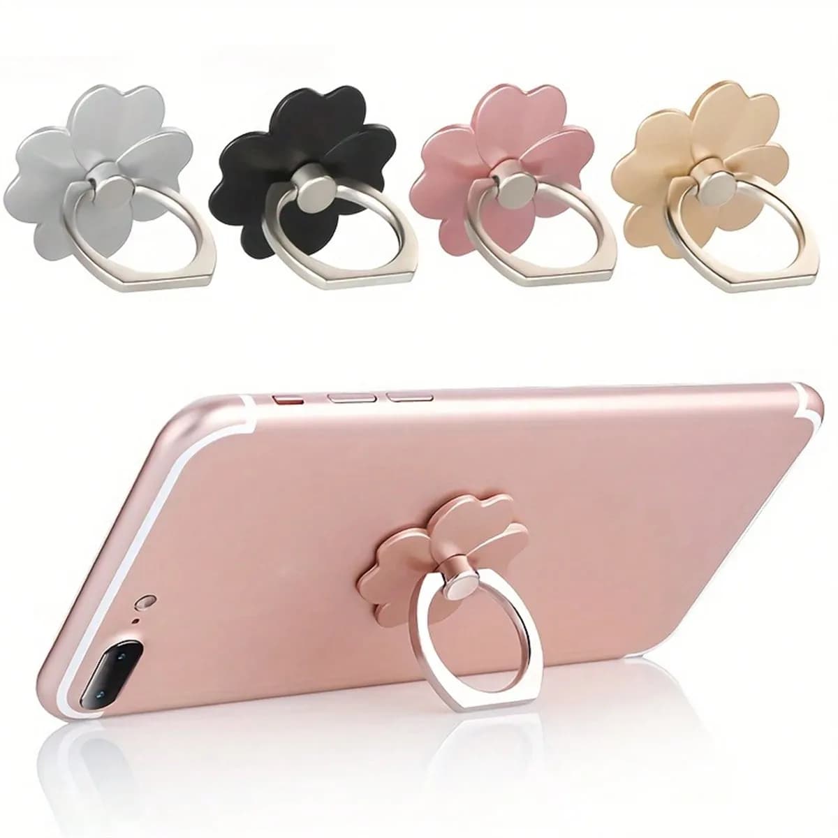 3 pezzi splendidi e personalizzati 360 ° Supporto ad anello per telefono antiurto - Regalo perfetto per compleanni, Pasqua, compatibile con iPhone, telefono Android, regalo per compleanno, famiglia, amici, supporto ad anello per dita, impugnatura per telefono, accessori per telefono