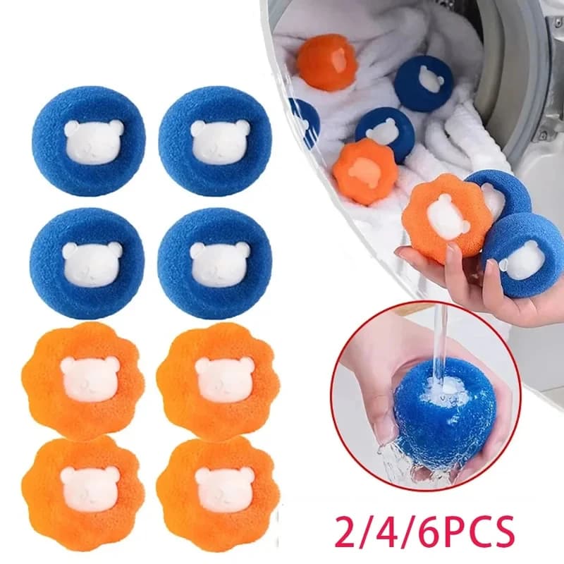 Palline Riutilizzabili per Rimuovere Peli di Animali Domestici, Raccoglipeli per Lavatrice, Accessorio per la Pulizia di Cani e Gatti