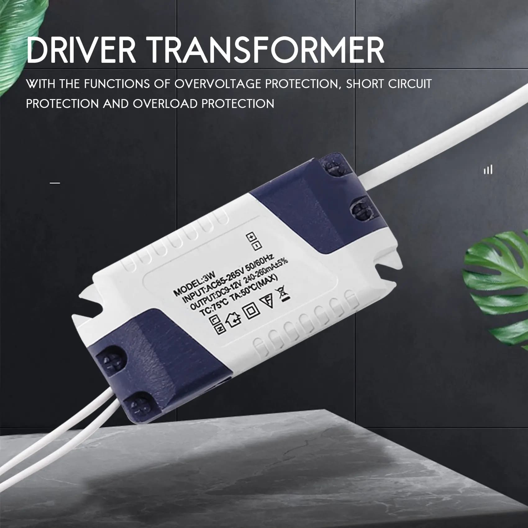 L79A AC 90-240V to DC 9-12V 3W Constant Current LED Strip Power Driver Transformer