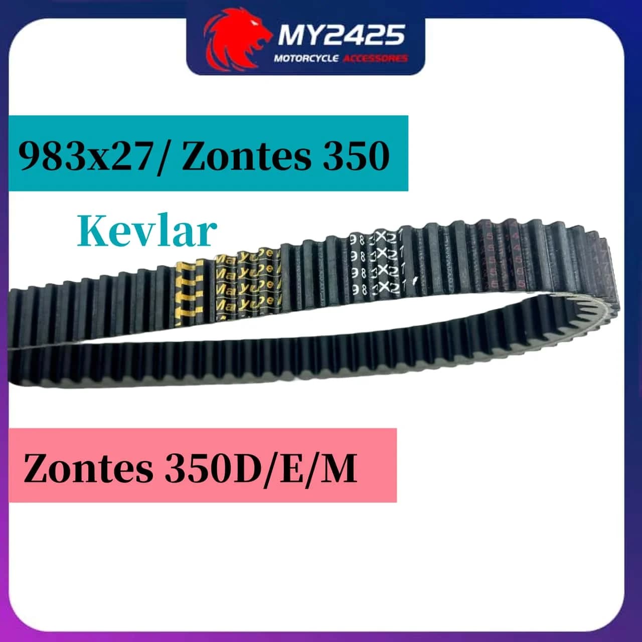 MY2425store ZONTES 350 Moto Scooter Trasmissione Cinghia di Trasmissione Per Zontes 350 ZT350D D350 ZT350T-E/D/M 350E 350M 983x27