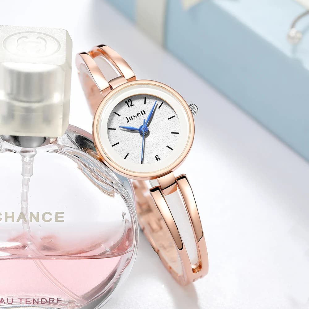 orologio da polso da donna in acciaio al quarzo moda lusso