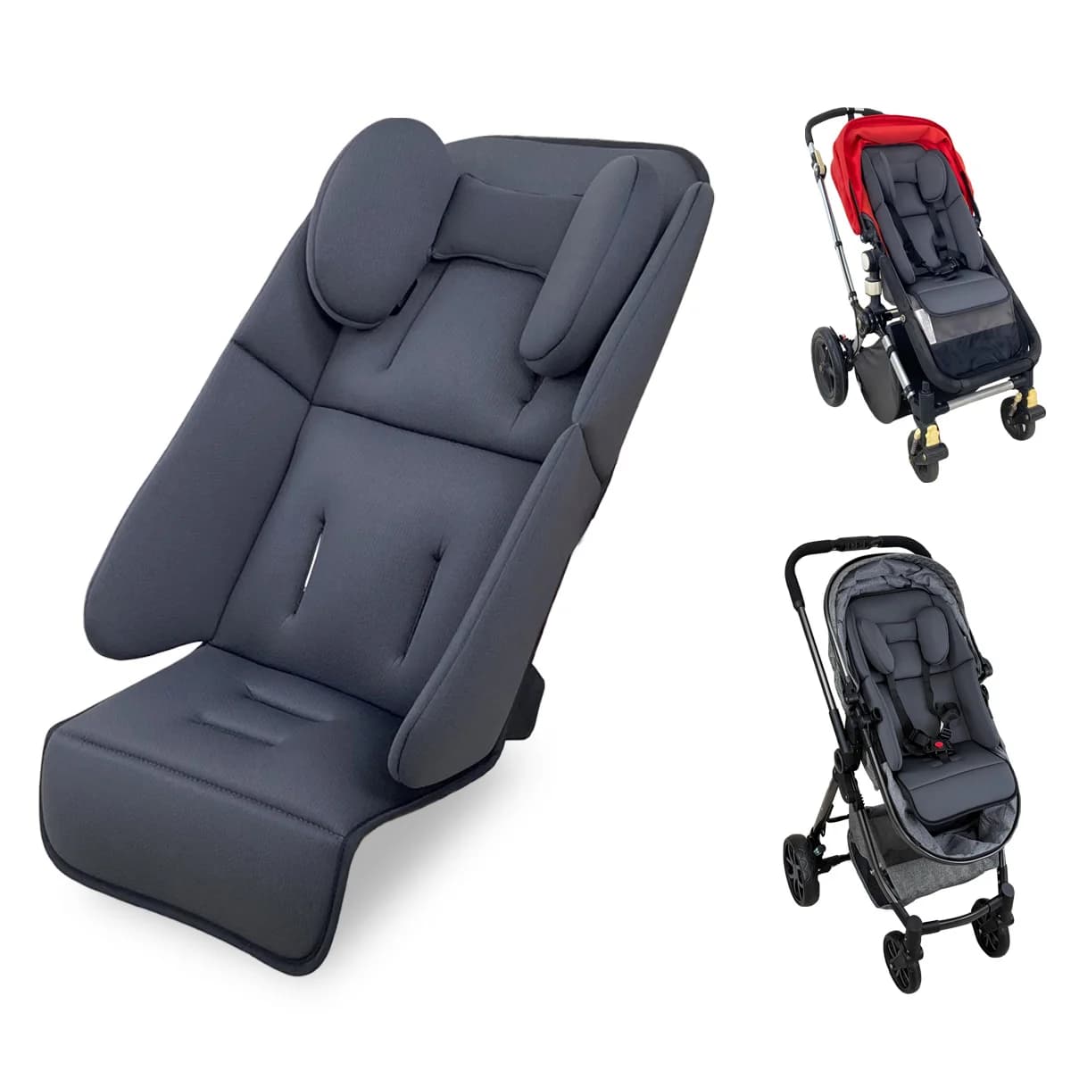 Cuscino per sedile universale per passeggino compatibile con Uppababy Vista V2, V3 Cruz V2 2 in 1 inserto comfort neonato a bambino