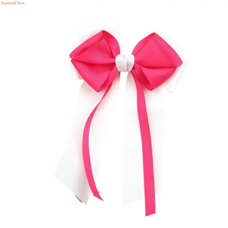 Q5WE Elegant Hair Clip Fashion Hairpin Hair Bows Ribbon Barrettes For Ladies Teens