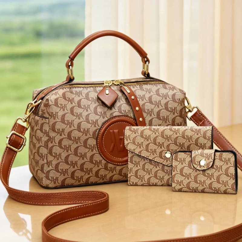 Boston bag, pillow bag, women's bag, light luxury bag, commuter bag, printed bag, handbag, shoulder bag, casual bag