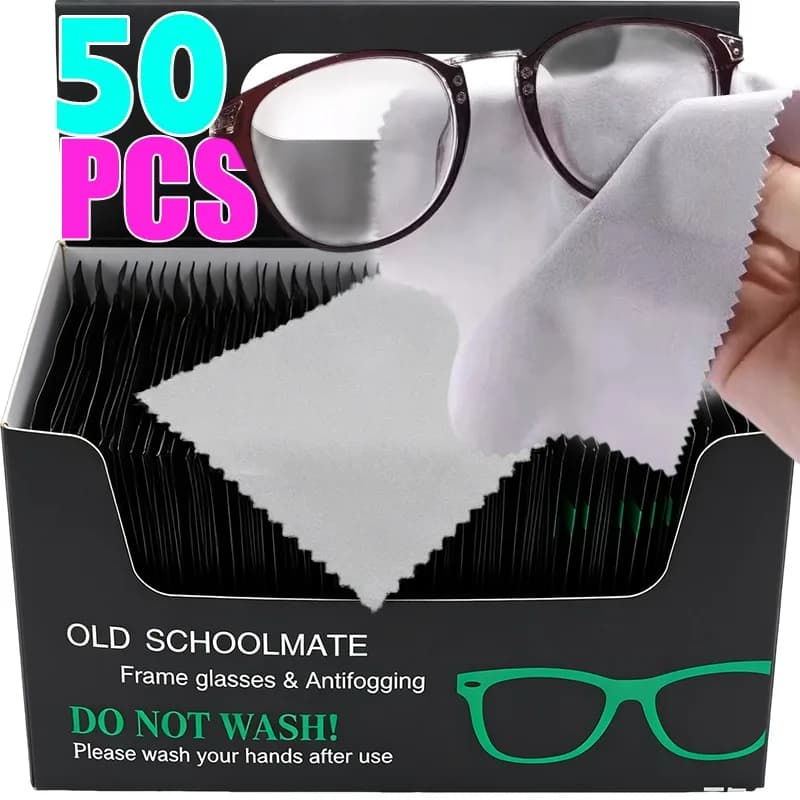 Suede Reusable Microfiber Cloths for cleaning glasses, sunglasses lenses, camera lenses and cell screens