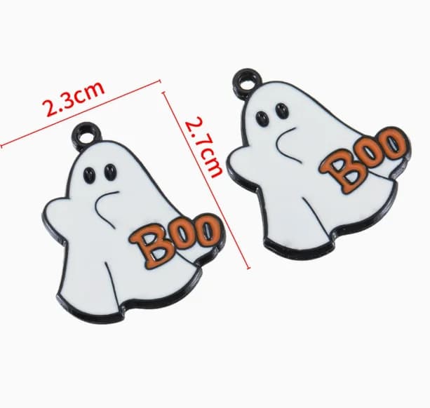 10 PCS Halloween Charm Jewelry Making Enamel Necklace Earring Bracelet Pendant DIY Accessories