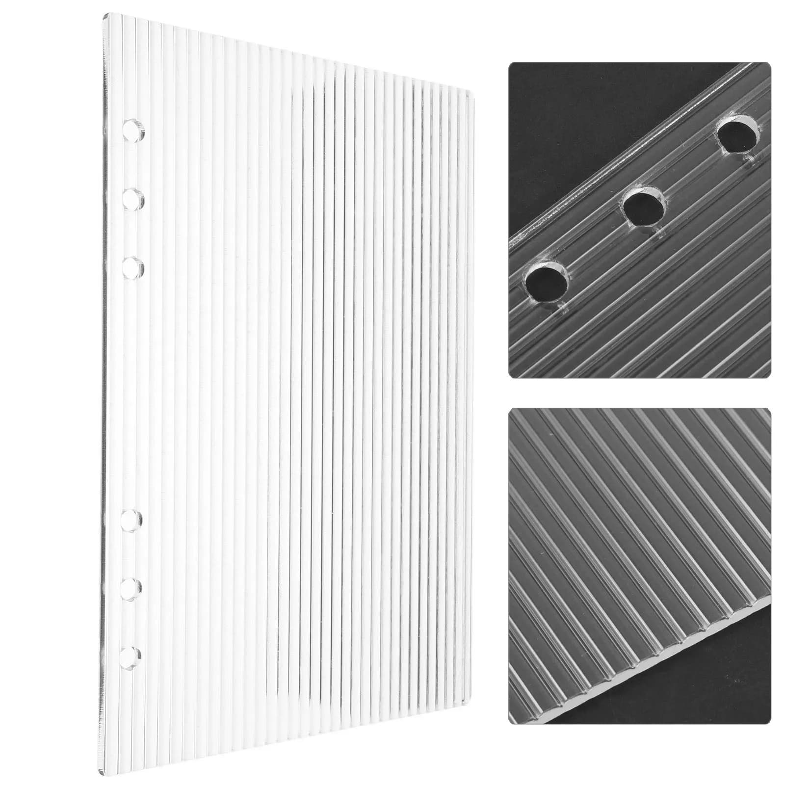 Custodia per raccoglitore in acrilico trasparente Custodia per notebook A5 a 6 anelli Custodia trasparente staccabile per diario