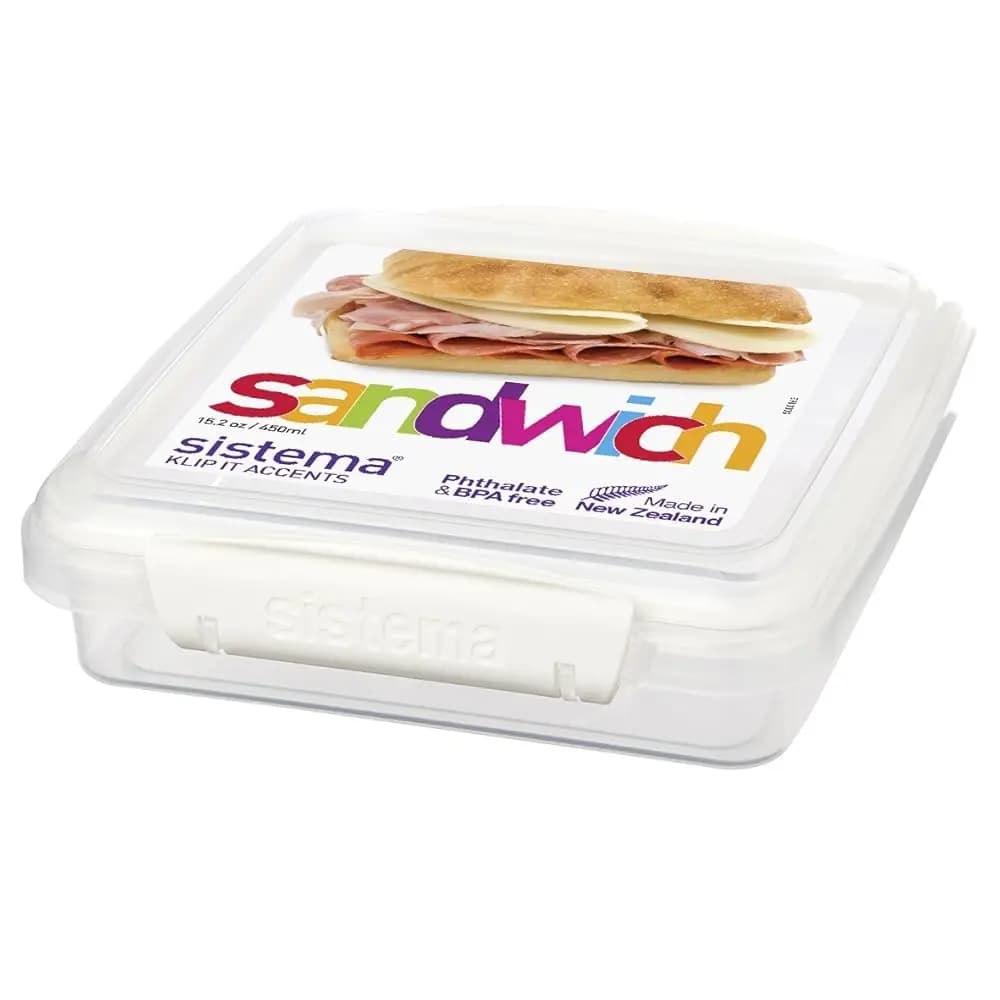 Contenitore per Alimenti KLIP IT Collezione Accents, Scatola per Sandwich