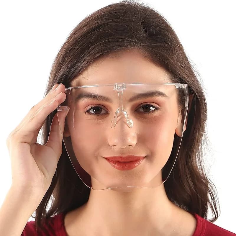 1pc adulto Kid professionale Full Face Shield Unisex Eye Shield Mask occhiali da sole Shield protezioni per il viso guardia cucina strumento di cottura
