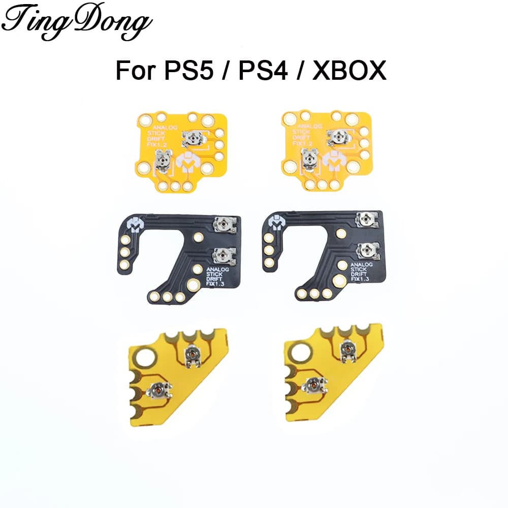 1-5 Paia di Schede di Calibrazione e Ripristino Joystick 3D per PS4/PS5/Xbox One, Mod di Correzione per Stick Analogici per XBOX Series S X