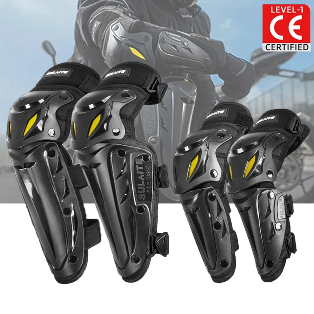 Protezione per il giro in moto ginocchiera Set di gomiti attrezzatura ginocchiere per Motocross protezione per lo Sport all'aperto protezioni di sicurezza Knight Gear