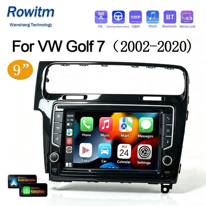 For Fast BootVW Volkswagen Golf 7 MK7 GTI 2011-2023 2Din Carplay Audio Auto Linux Car Radio Multimedia Player Navigation Carplay