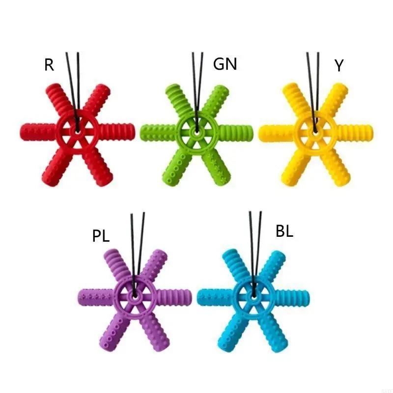 A5YC Massaggiagengive per neonati Giocattolo da masticare in silicone per allattamento a forma timone