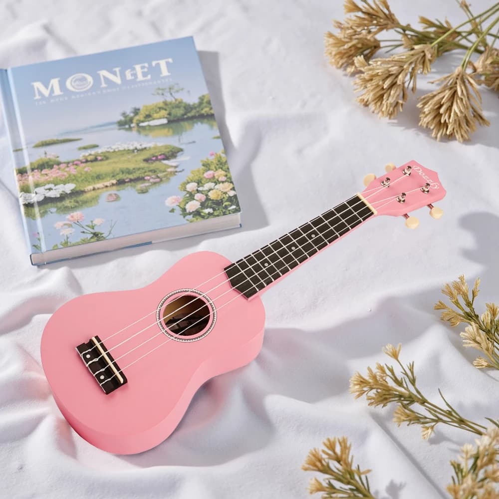 Strumento musicale professionale a quattro corde per ukulele hawaiano in legno soprano da 21 pollici per adulti e bambini