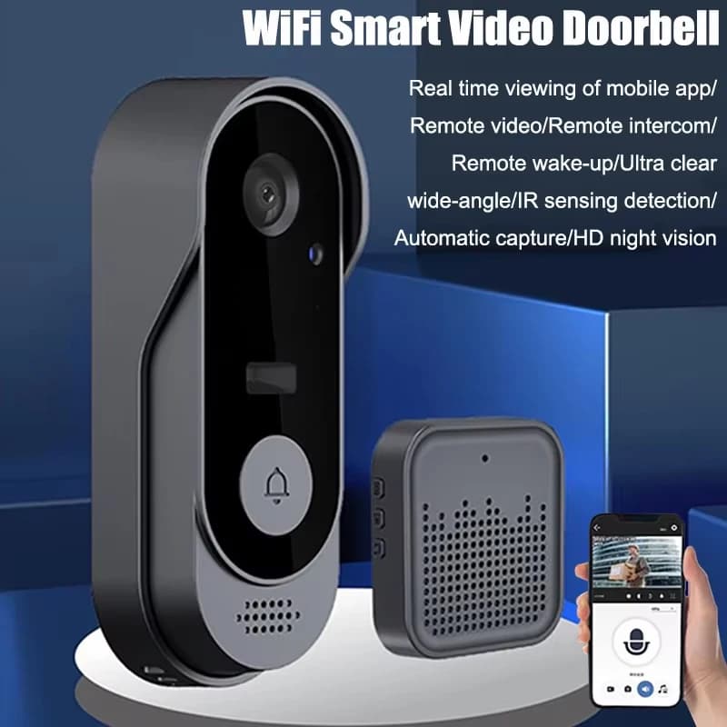 Tuya campanello telecamera pacchetto wireless campanello Smart Home WIFI HD campanello per porte esterno telecamera videocitofono di sicurezza visione notturna