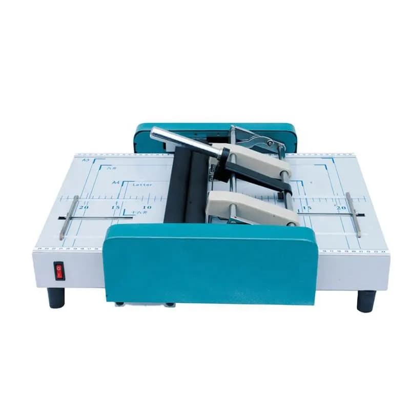 Cucitrice pieghevole Rilegatrice CG8200 Macchina manuale per libretti di carta A3 Cucitrice piegatrice