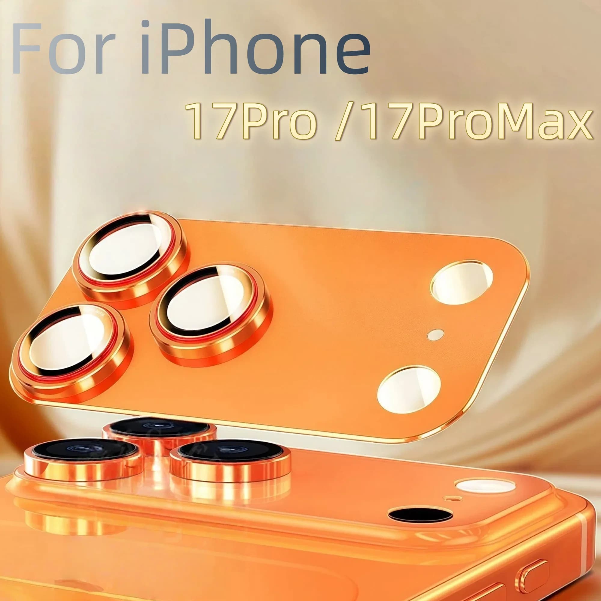 For iPhone 17 pro Max/Pro Camera Lens Protector Metal Aluminum Alloy Tempered Glass Cover Screen Protector Camera Accessories