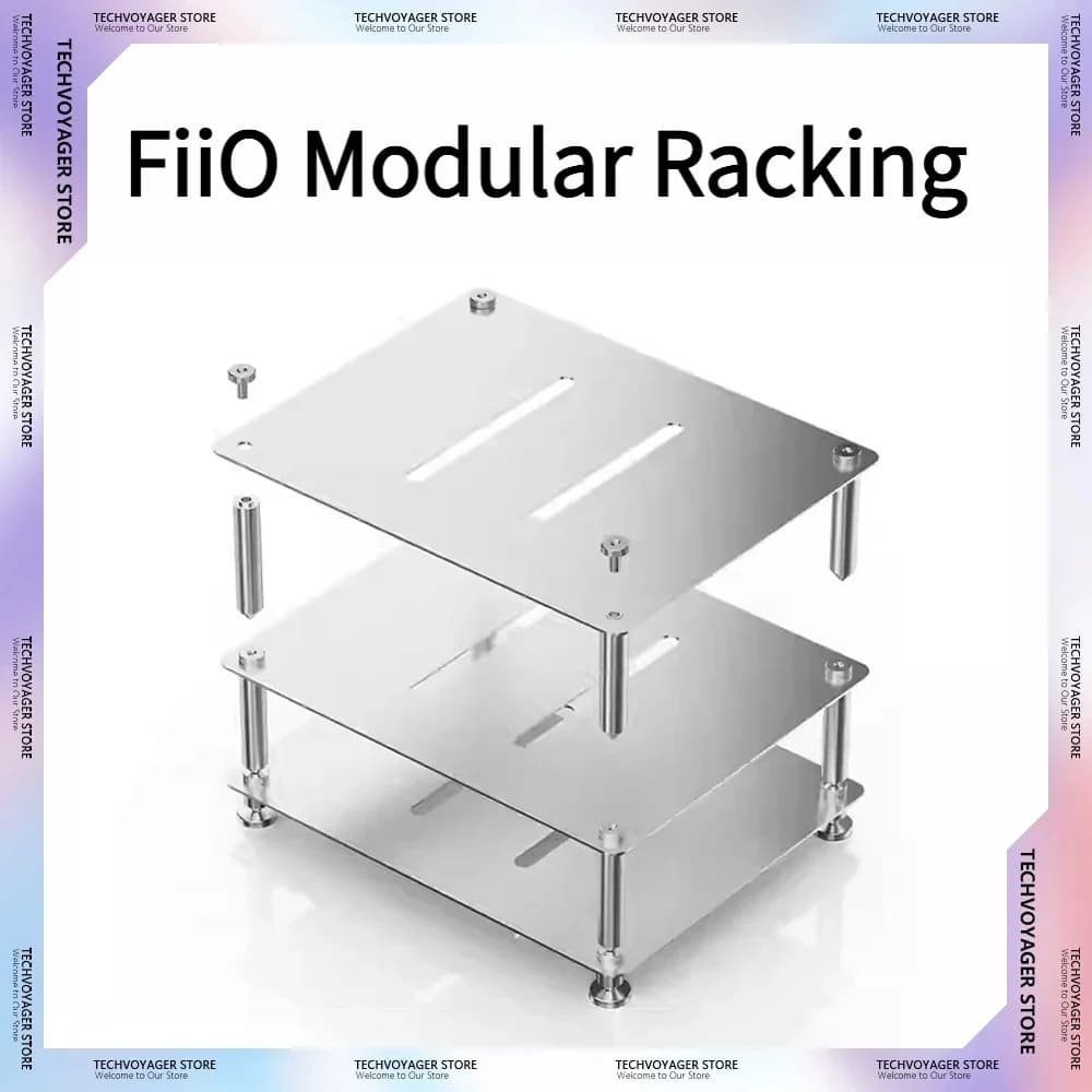 FiiO Modular Racking Stackable Design Aluminum Desktop Stand HiFi DAC AMP Headphone Amp Audio Device Storage Rack Organizer