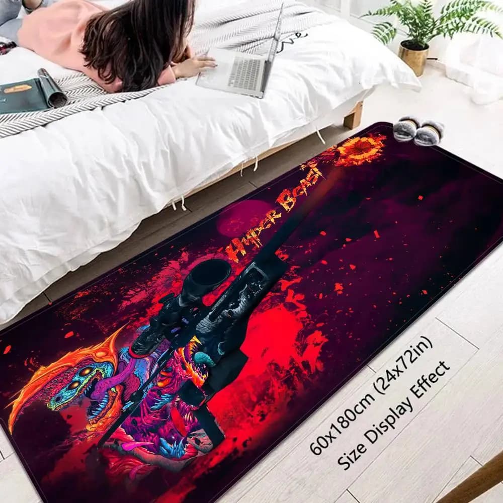 Tappetino per porta Hot Game Cs Go in stile nordico, per camera da letto, soggiorno, balcone, antiscivolo, Alfombra
